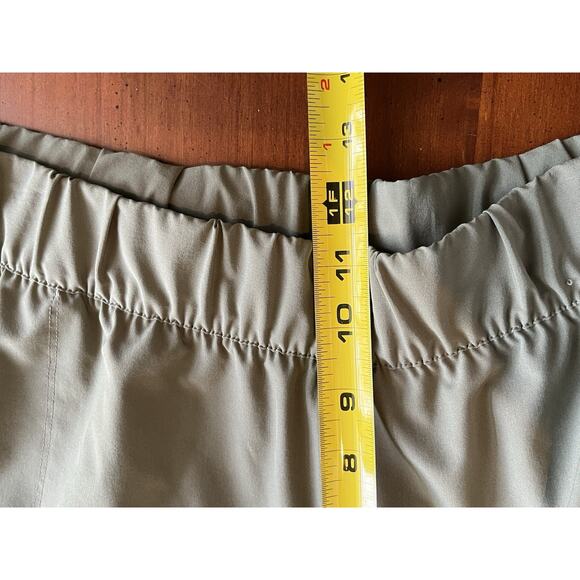 T By Talbots Pants Size 2X Wide Crop Leg Stretch High Rise Green Casual Coastal - Picture 10 of 13